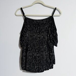 Billabong - Black and White Cold Shoulder Top